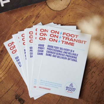 Good Foot Delivery postcards